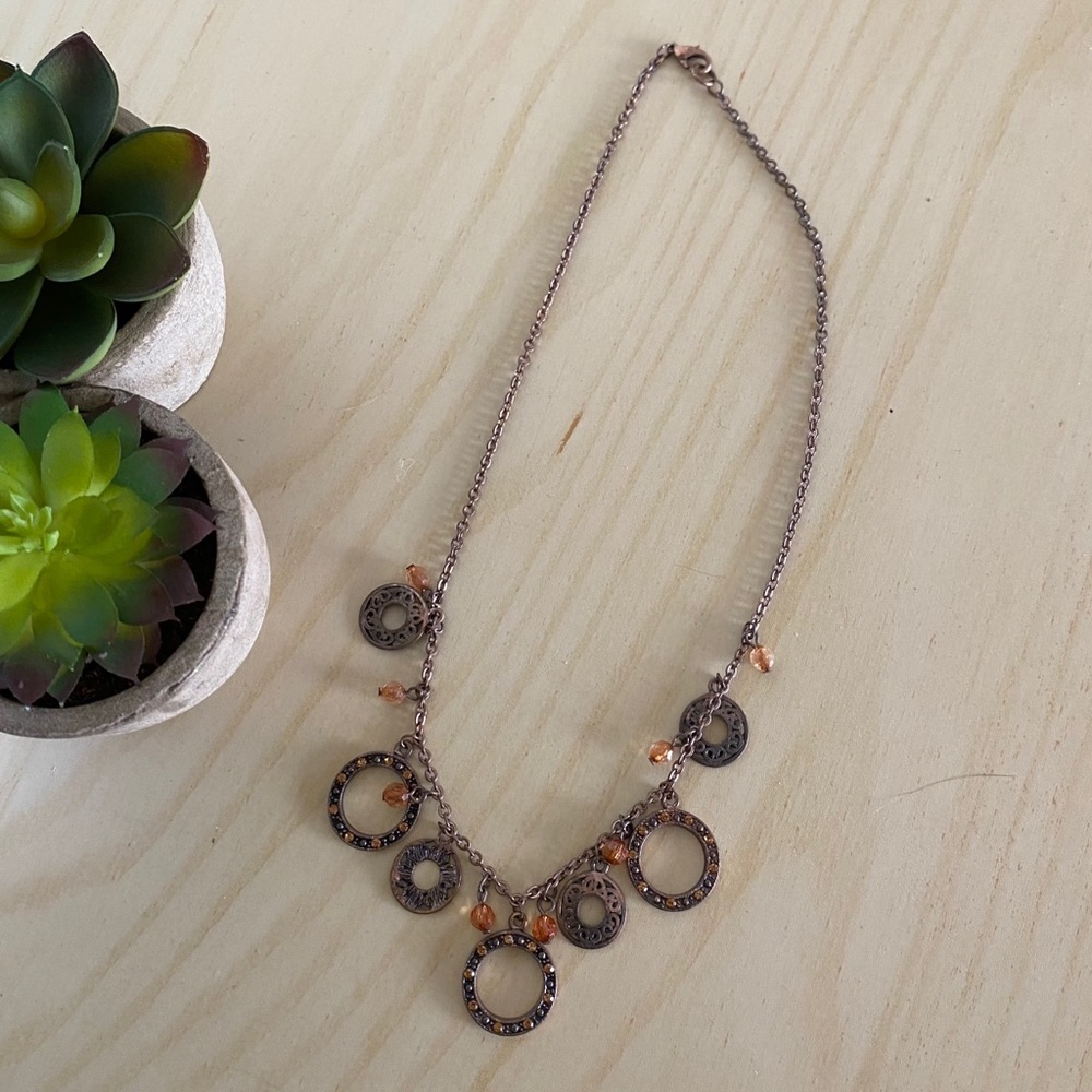 Bronze Circle Necklace